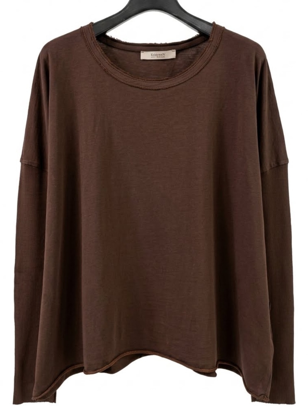 KristenseN DU Nord long sleeve cotton knit shirt Minimalist Copenhagen Denmark 1